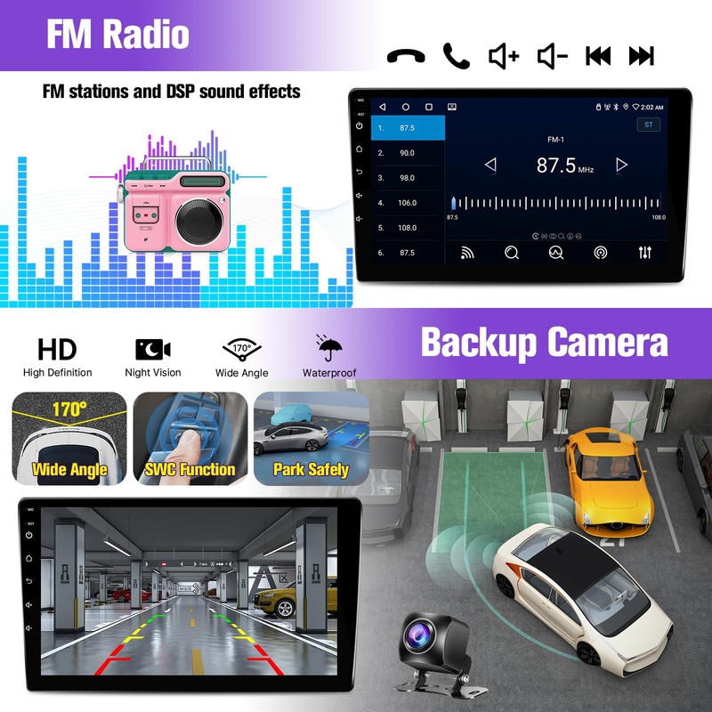 Leadfan Car Stereo Radio for Honda Civic 2006 2007 2008