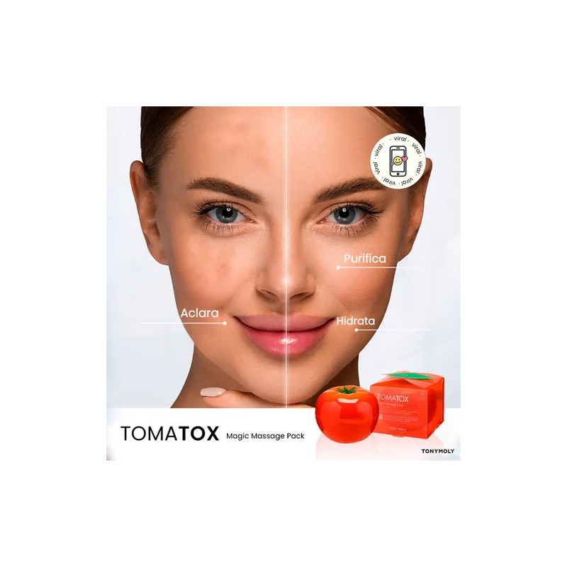 Tonymoly Tomatox Mascarilla de Tomate, Ilumina y Desvanece Manchas