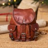 Genuine Leather Backpack Gusti Leder nature "Lena" Small Rucksack College