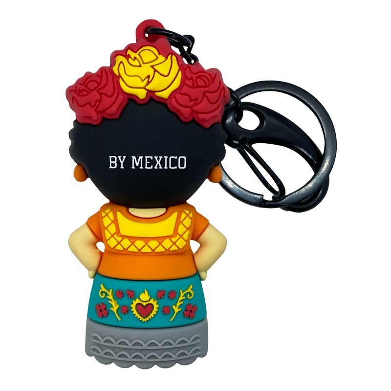 Llavero 3D Muñeca La Floreada By Mexico Accesorio