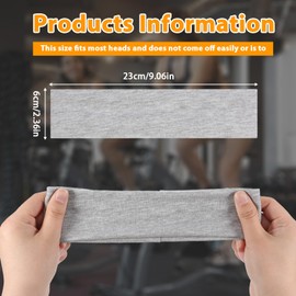 3 Pcs Headbands for Women Non Slip Thick Stretchy Sweat Headband Fashion Stretchy Thick Headbands for Women Extra Wide for Yoga Sports Running Hair Accessories