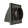 Vents 4 inch 100 mm Brown External Hooded Cowled Extractor