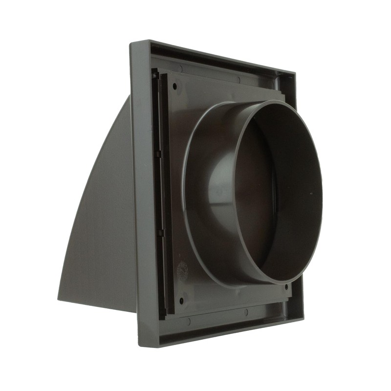 Vents 4 inch 100 mm Brown External Hooded Cowled Extractor