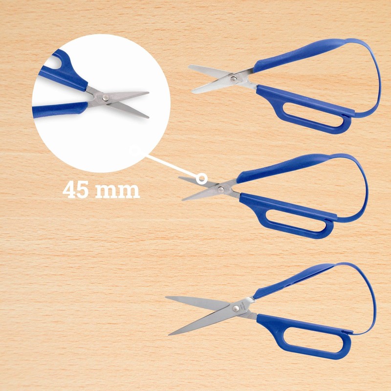 PETA Easi-Grip Long Loop Scissors, Stainless Steel and Polymer Handle,