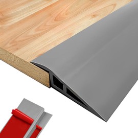 Vinyl-Door-Threshold-Ramps Floor-Transition-Strips 36 inch, Thresholds Ramps for Doorways, Edge-Reducer Threshold-Transition-Strip for Home/Door/Floor (Grey)