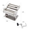 MZTOGR Pasta Maker Machine with 9 Adjustable Thickness Settings, 2