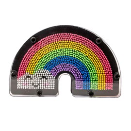 Funtime Gifts RAINBOW PIN ART – 3D Impression Sculpture Toy for Kids, Teens, and Adults – Tactile Sensory Toy for Stress Relief, Desk Accessories, and Creative Fun