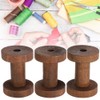Changor Wooden Bobbins for Crafts, Large Thread, 13 x 8
