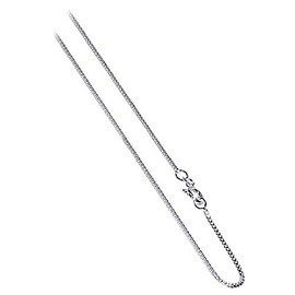 Metal Factory 1mm Box Italian Sterling Silver Necklace Chain 18"