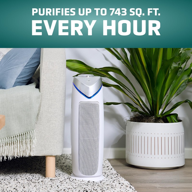 GermGuardian Air Purifier for Home with HEPA Pure Filter, for