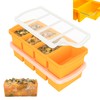 Zip Standing Silicone Freezer Trays with Lid,1-cup Soup Freezer Container