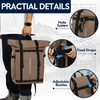 Haimont Rolltop Backpack for Men Women Water-Resistant Carry on Travel