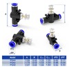 EterMutable LSA4 6Packs 4MM OD Blue Quick-Connect Pneumatic Fittings –