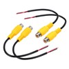 QUARKZMAN 6 Inch Yellow RCA Female Plug Socket Adapter to