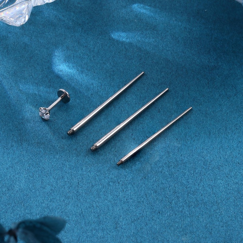 Chriscoco 14G/16G/18G Piercing Taper ASTM F136 Titanium External Piercing Insertion