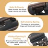 sourcing map 10 Pack Self Closing Cabinet Hinges, 3/8" Overlay