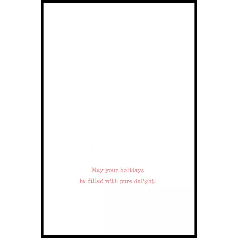 Greeting Card - Bird Rabbit - Christmas 0879