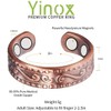 YINOX CPR-0955 Women's Magnetic Copper Ring Men's Antique Adjustable Ring,