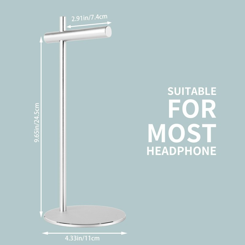 LinNature Aluminum Alloy Headphone Stand for Desk with Non-Slip Base