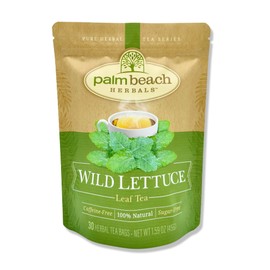Dried Organic Wild Lettuce Leaf - 30 Individual Bags of Fresh Dried Hand-Crafted Wild Lettuce Herb - Pure, No Fillers, All-Natural, Non-GMO (1.5g Each Bag, 45g Total)