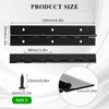 AKOLAFE 16 Pack 6 Inch Black Piano Hinge Heavy Duty