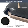 Seteol Drum Practice Pad Set, 12 Inch Double Sided Silent