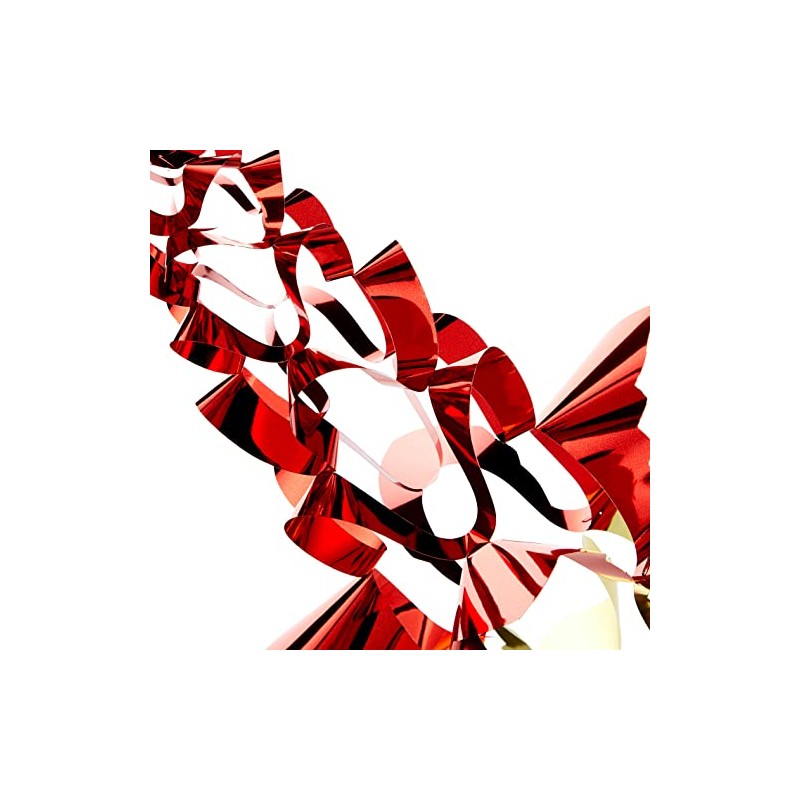 Premier 5050882272304 6 Section RED & Gold Garland, Glass