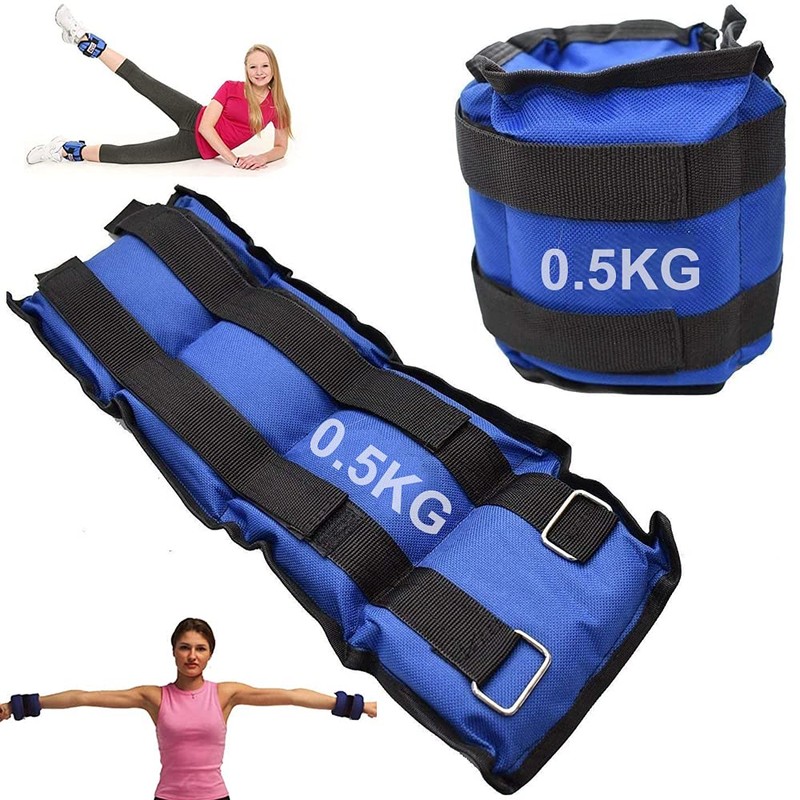 Pesas de Tobillo Ajustables para Fitness, WAYAMY 2 Pack Totalmente