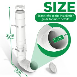 Forestchill Automatic Chicken Feeder with Adjustable Valves, Heavy Duty Plastic Pipe Chicken Coop Feeder of 7 Pounds Capacity, No Waste Hanging Chicken Feeders with 2 Lids