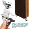 TOYMYTOY L-Shaped Caster 4 Pieces, Load Capacity 132.3 lbs (60