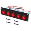 RUNCCI-YUN 12 V/24 V Switch Panel, 5 Gear, Car Toggle