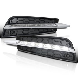 Spec-D Tuning Full LED Bumper Driving Fog Lights with Bezel Compatible with 2011-2014 Chevy Cruze L+R Pair Assembly