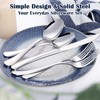 E-far Heavy Duty Silverware Set for 12, 60-Piece Stainless Steel