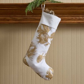 Park Designs Patricia Heaton Home Gold Pinecone Stocking Set of 2