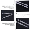 WOONEKY 3pcs Practical Stamp Nipper False Eyelash Tweezer Stainless Steel