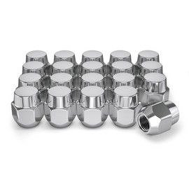 White Knight M12x1.50 Factory Style Lug Nuts for Select Hyundai, Kia and Mazda. Chrome Acorn – WN14107-20AM (20 Pack)