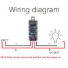 Mini Wireless Switch,5V/12V/24V/5A Relay 2 Way Remote Control Switch 1