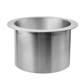 Antrader Drop-in Trash Chute,1Pcs Kitchen Counter Trash Chute Counter Top Trash Chute Stainless Steel Countertop Trash and Waste Chute,Round (170mm/6.69inch)