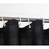 Sfoothome 180cm Wide x 200cm Long Black Shower Curtain,Waterproof Shower