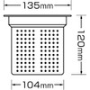 Wahei Freiz SUI-6091 Drain Strainer, For Sink Surroundings, Pure Copper,