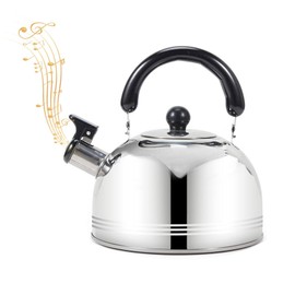 Whistling Water Kettle Stainless Steel Kettle Rust-Proof Pot Teapot Stove Top Whistling Kettle Kitchen Teapot for Gas Stove Induction Cooker