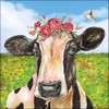 Ambiente Serviette Lunch 33 x 33 cm Mia Cow Black