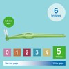 TePe Interdental Brush Angle, Green, 0.8mm/ISO 5, 6pcs, Plaque Remover,
