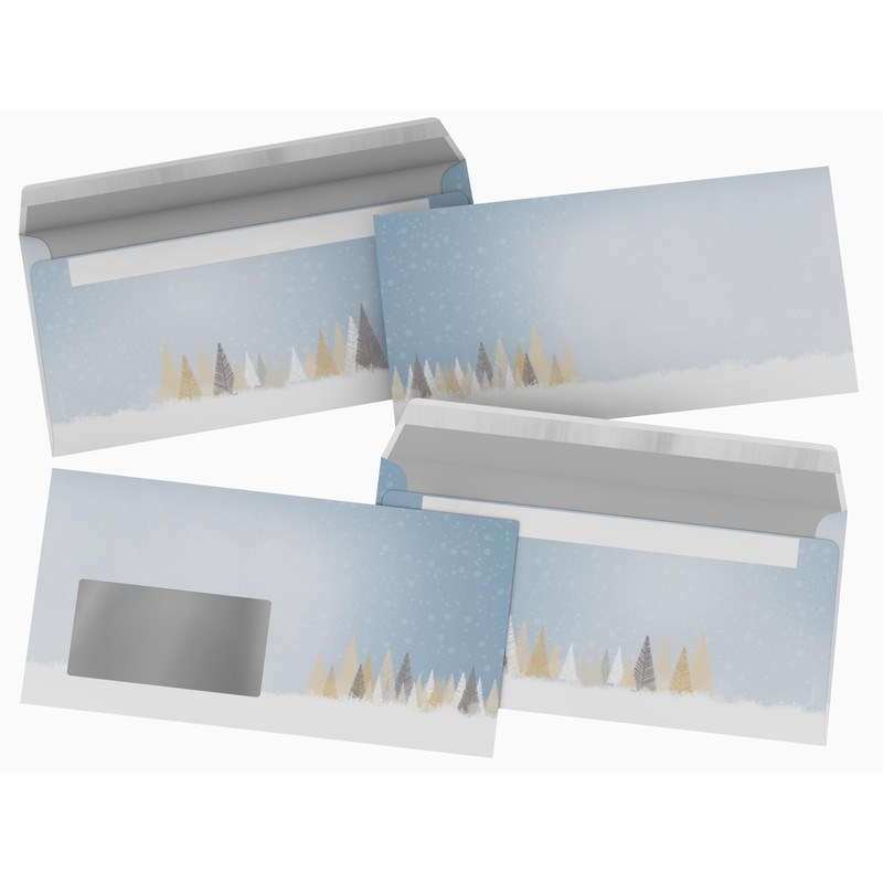 Christmas Letter Paper set Winter Fairytale Forest 50 Sheets Christmas