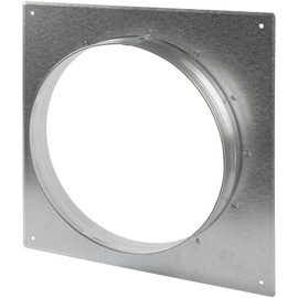 Duct Connector Flange - 10 Inch Ducting - Galvanized Steel - Straight or Flex Pipe Flange for Heating, Cooling, Air Ventilation Systems