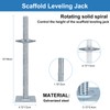 18" Scaffold Adjustable Leveling-Jack Parts - Yzzwer Galvanized Solid Threaded