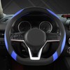 West Llama Flat Bottom Car Steering Wheel Cover for Nissan,D