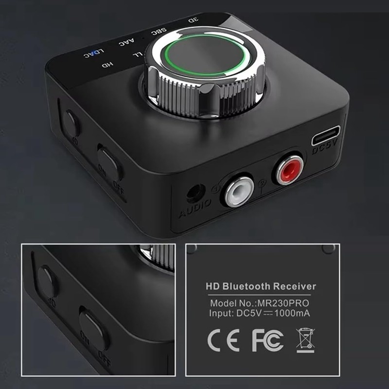 ZENWORYS MR230PRO Hi-Res HD Bluetooth Audio Receiver Op Amp 3D