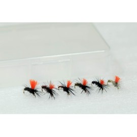 Fly Shop Complete Fly Set SD Selection Peacock Parachute SP14