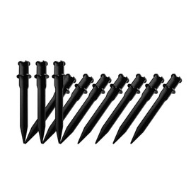 Galavasen 10 Pack Solar Light Stakes Replacement (Fit for Pole Inner Diameter 0.83 inch),Flickering Flame ABS Reinforced Ground Spikes Candy Cane Stakes for Outdoor Christmas Garden Deco